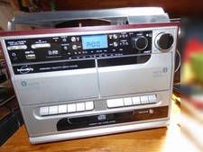 Mini-Chaine INOVALLEY RETRO07 TCD-398WE à réviser sans Haut-Parleurs SD CD MP3