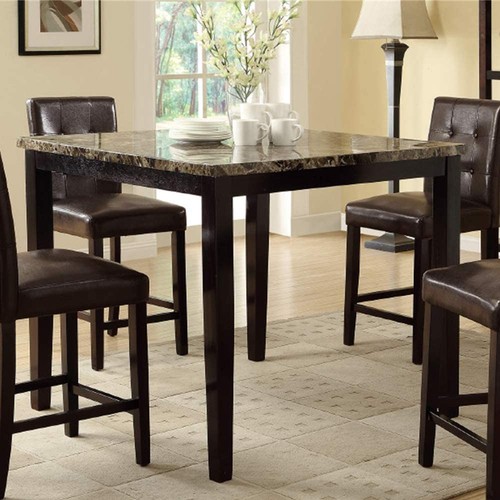 Dining table faux marble top - dining,