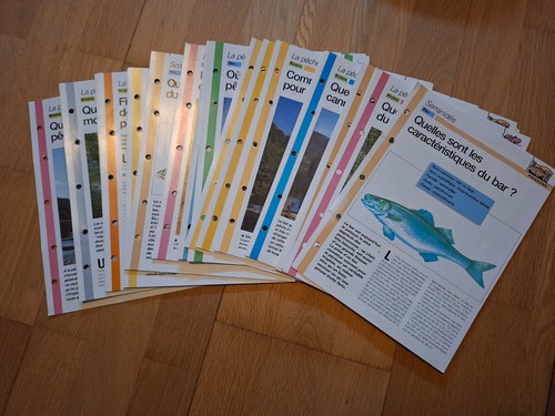 Fiches classeur pêche