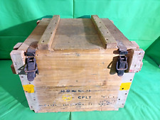 CAISSE EN BOIS MILITAIRE DSA 70 BOITE MUNITION MALLE RANGEMENT DECO