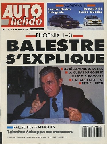 Auto hebdo 768 03 1991 - hebdo, 06/03/1991