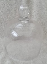 Petite Cloche à fromage ancienne en verre soufflé  Globe couvercle 
