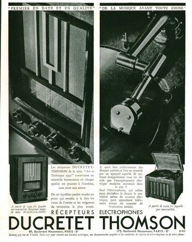 Publicité ancienne radio
