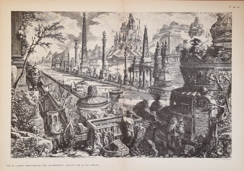 Ancienne gravure piranesi - gravure,
