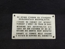RARE ! plaque train RER RATP