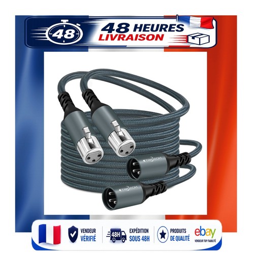 Câbles audio xlr - audio, mâle