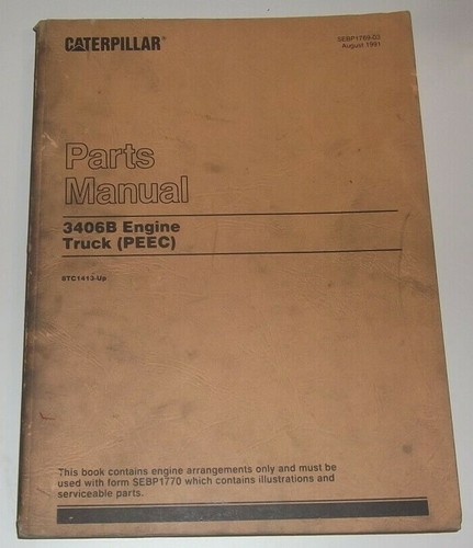 Cat caterpillar 3406b diable - 3406b,