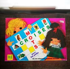 Vintage 1972 Jeu MOTS CROISÉS POUR LES PETITS Fernand NATHAN 