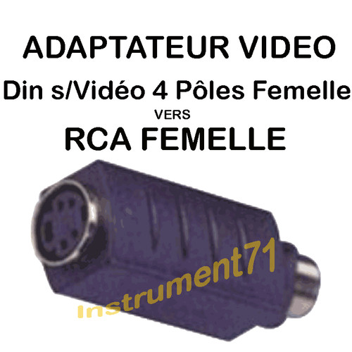 Adaptateur din svidéo femelle - adaptateur,