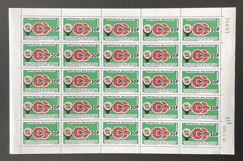 Madagascar 1969 461 planche - yt,