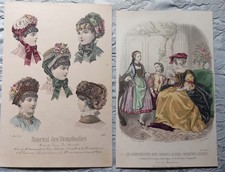 2  GRAVURES DE MODE 1882