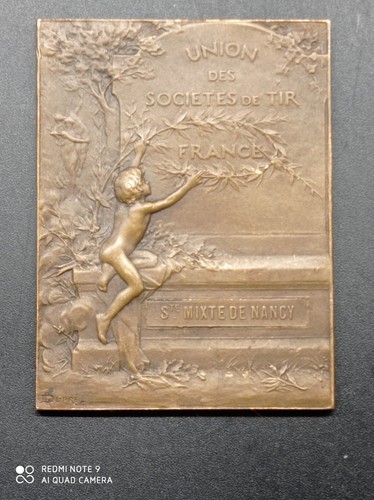 Ancienne médaille plaque - ancienne,