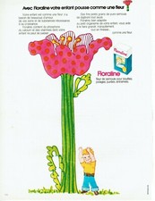  publicité Advertising 0422 1972  Floraline votre enfant pousse comme une fleur