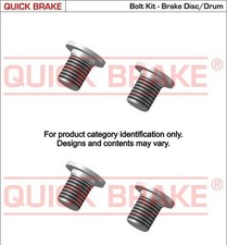 4 VIS DISQUE FREIN PEUGEOT 205 I Décapotable (741B, 20D) 1.9 CTI 102 CH 10.1987-