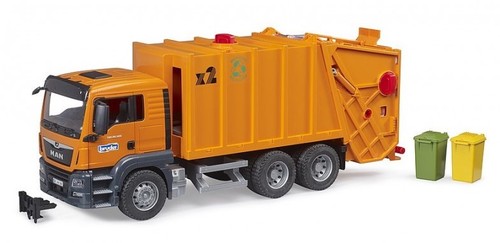 Bruder camion poubelle - -, avec