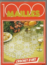 lot de 23 livres catalogues crochet dentelle 1000 MAILLES CROCHET D'ART