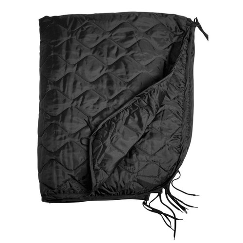 Poncho liner noir militaire - poncho,