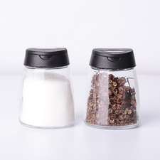  4 Pcs Salière Poivrière Pots D'assaisonnement Verre Distributeur