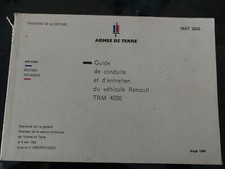 Guide De Conduite Et D Entretien Du TRM4000 MAT2823