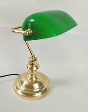 Lampe De Bureau Vintage Opaline Et Laiton 2kg 38 Cm 