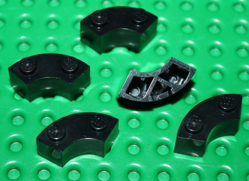 Lego black brick round - lego,
