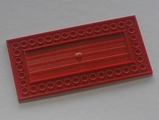 LEGO Red Tile 8x16 Bottom