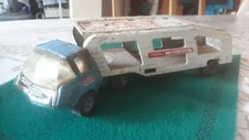 Vintage - CAMION TRANSPORTEUR TONKA 50 cm de long en METAL.