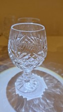 6 verres a cognac en cristal taillé  de lorraine modèle junon H 10 cm