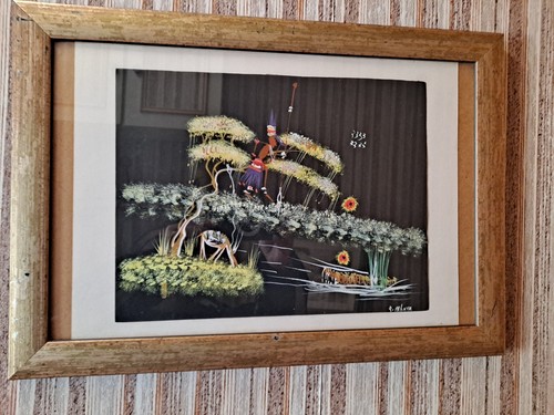 Tableau gouache art africain - gouache,