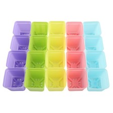 20pcs fleur pot carré - fleur,