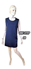 One Step Taille 38   robe sans manches bleu nuit femme polyester elastane