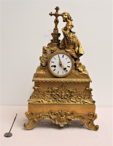 Pendule bronze doré - bronze,