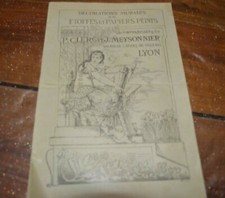 Petit CATALOGUE PAPIERS PEINTS CLERC & MEYSONNIER LYON 1901 , 9  échantillons