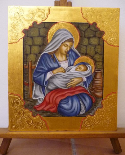 Icône vierge enfant - à, l’enfant