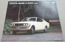 1970's TOYOTA 2000 MARK II COUPE MK2 Catalogue Brochure Folder Prospekt Dutch