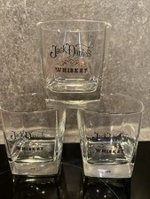 JACK DANIELS whisky Lot 3 verres baby Très Bon État. bistrot bar vintage