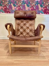 FAUTEUIL BRUNO MATHSSON CUIR
