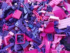 LEGO Vrac 250g rose à violet 100% Lego Briques Construction jeu collection