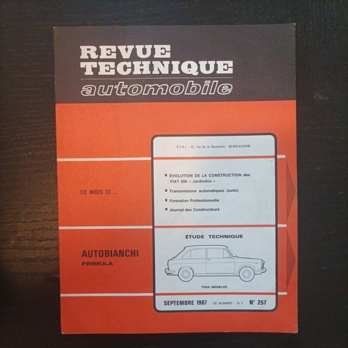 Revue technique autobianchi - revue,
