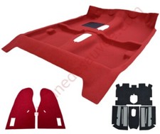 MOQUETTE ROUGE + CONSOLE CENTRALE + ISOLANT PEUGEOT 205 GTI PHASE 1