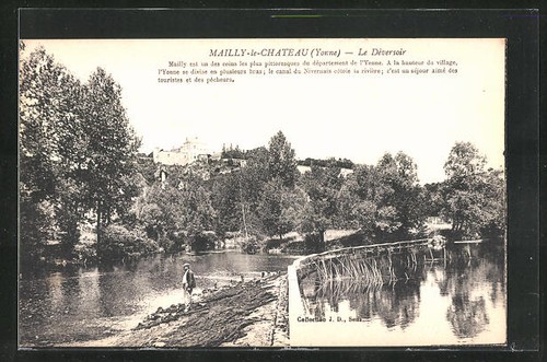 Cpa mailly chateau le - mailly-le-chateau,,