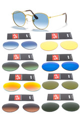 Ray ban Couple Verres De Rechange de Soleil Gradient 3447 pour Rond Métal 50 Or