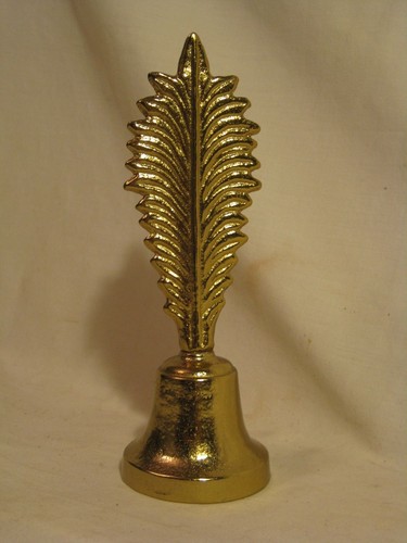 Ornate metal bell feather - ornate,