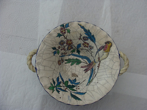 Ancienne corbeille emaux de - ancienne,