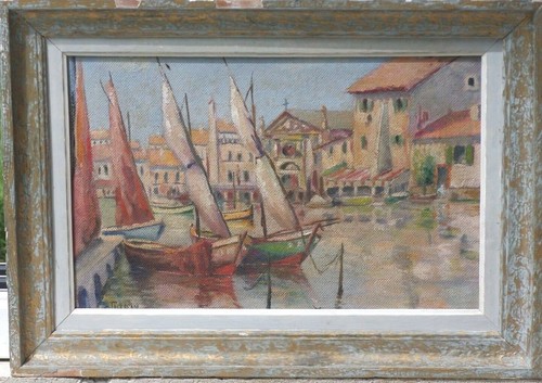 Tableau marine vers 1970 - tableau,