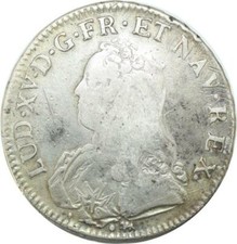 T1633 Rare Louis XV Ecu ram