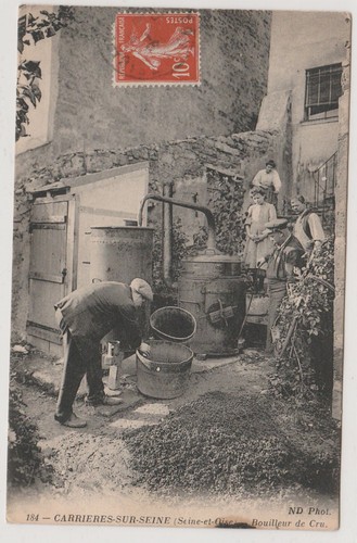 Cpa carrieres sur seine - """,