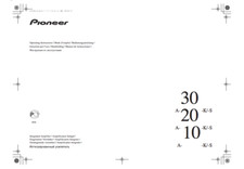 Pioneer A-10, 20, 30-K User