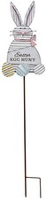 Easter Bunny Yard Stake, Outdoor Metal Easter Bunny Garden Stake Statue Décor Ea