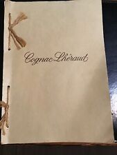 Cognac Lhéraud. Manuscrit